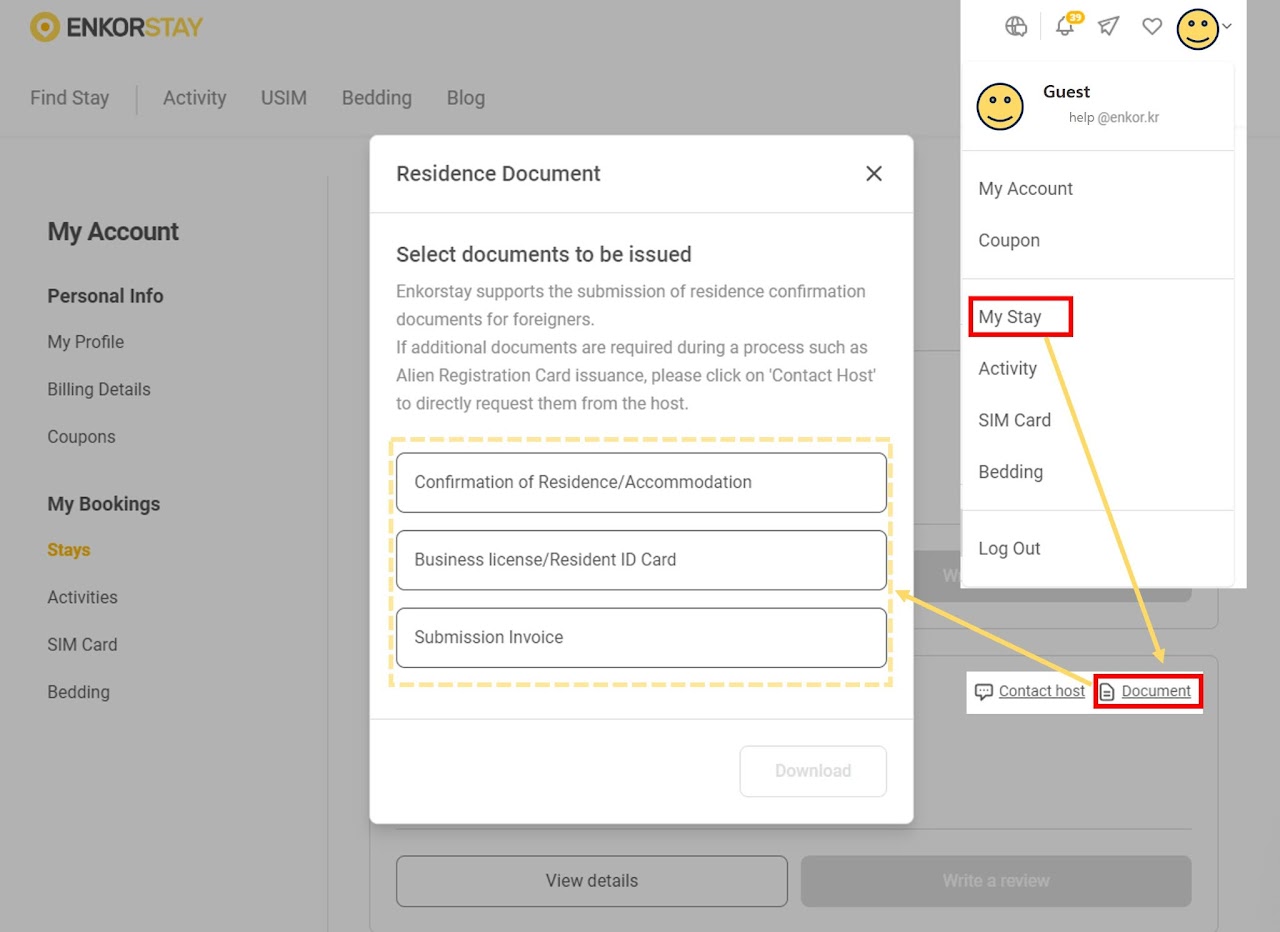 How to download document